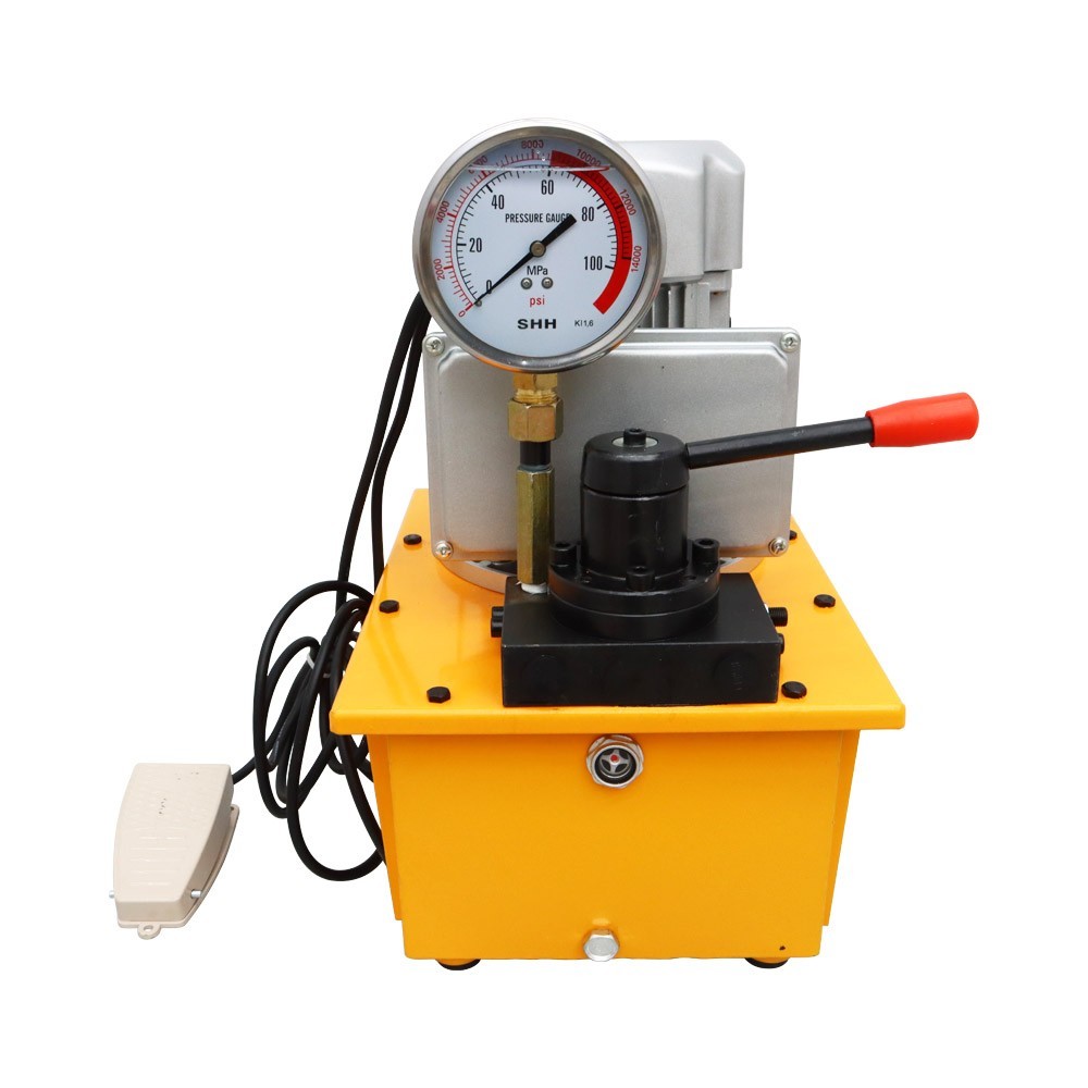 110V/60HZ 750W Electric Hydraulic Pump 70Mpa Double Acting Manual Valve 7L Tank