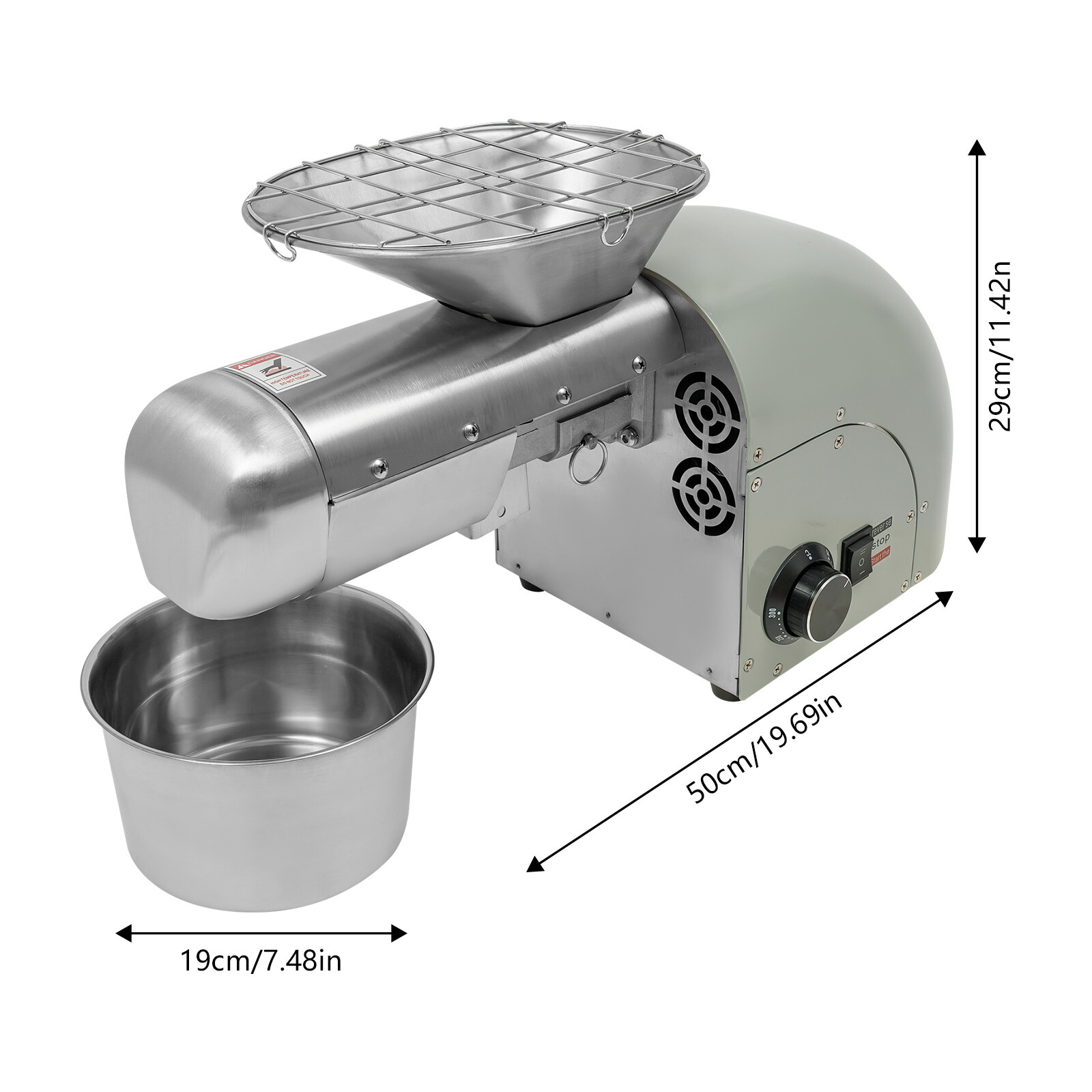 Tabletop Electric Peanut Sesame Oil Extraction Machine Oil Press Machine 1250W