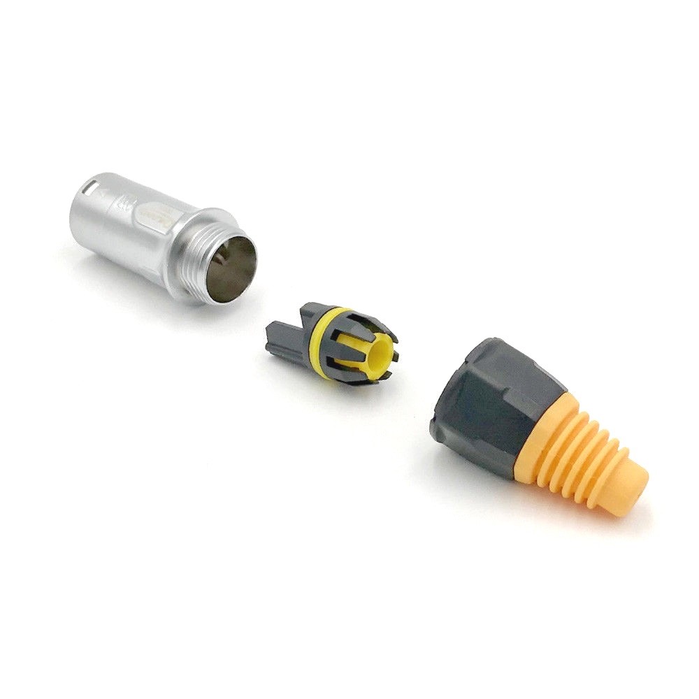 Ethernet Industrial Connector RJ45 Plug & Socket Waterproof IP67 Metal Fast Data