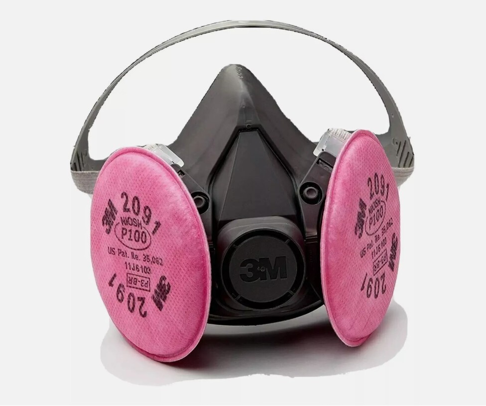 04/2028 – 3m 6291 Half Facepiece Respirator 6000 Series Reusable