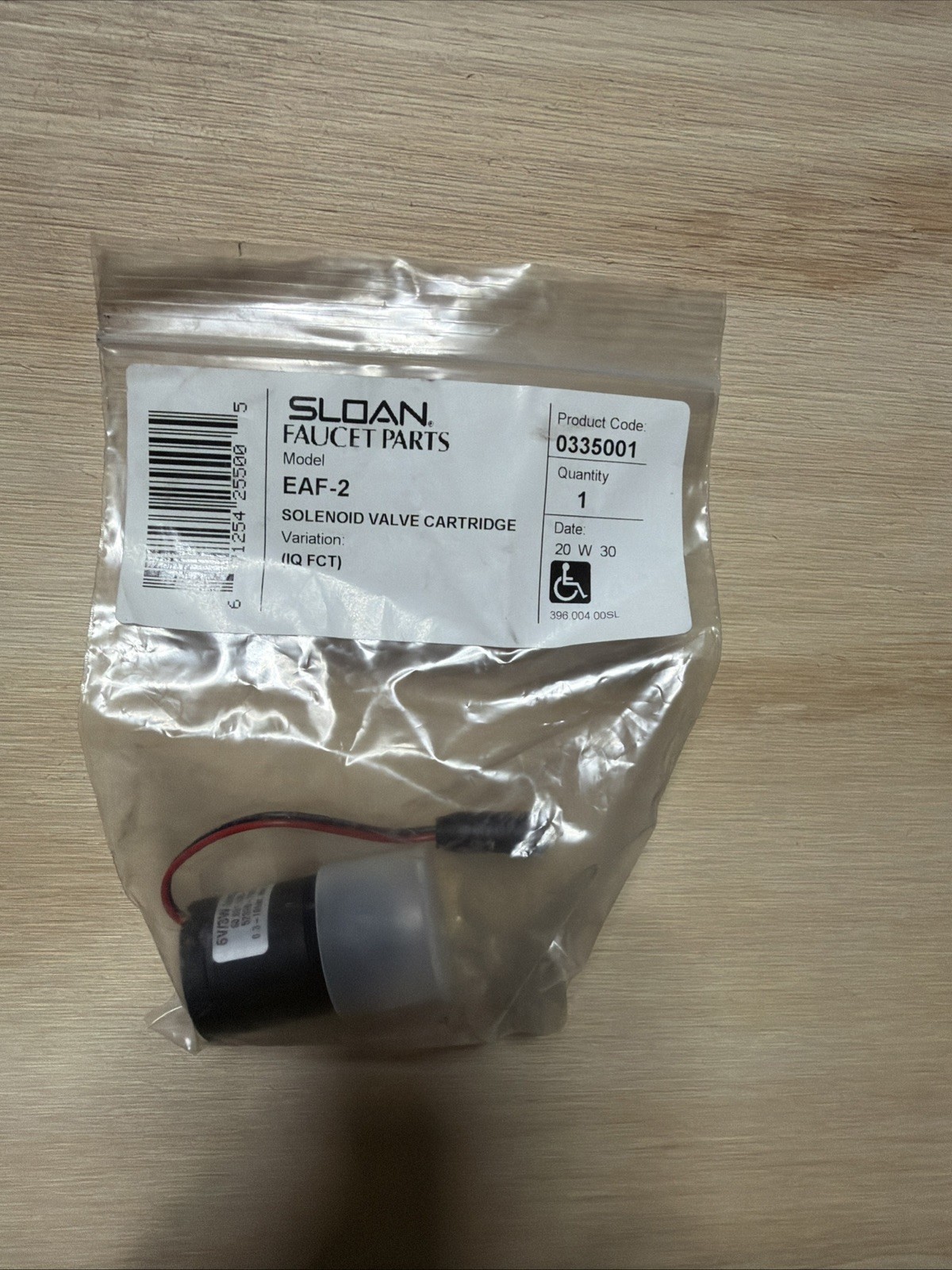 SLOAN EAF-2 Solenoid Valve Cartridge Optima i.q. Faucet 0335001