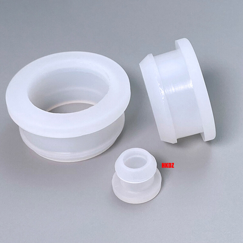 Clear Grommet Snap-On Open Silicon Rubber Hole Plug Bung Wire Cable Protect Bush