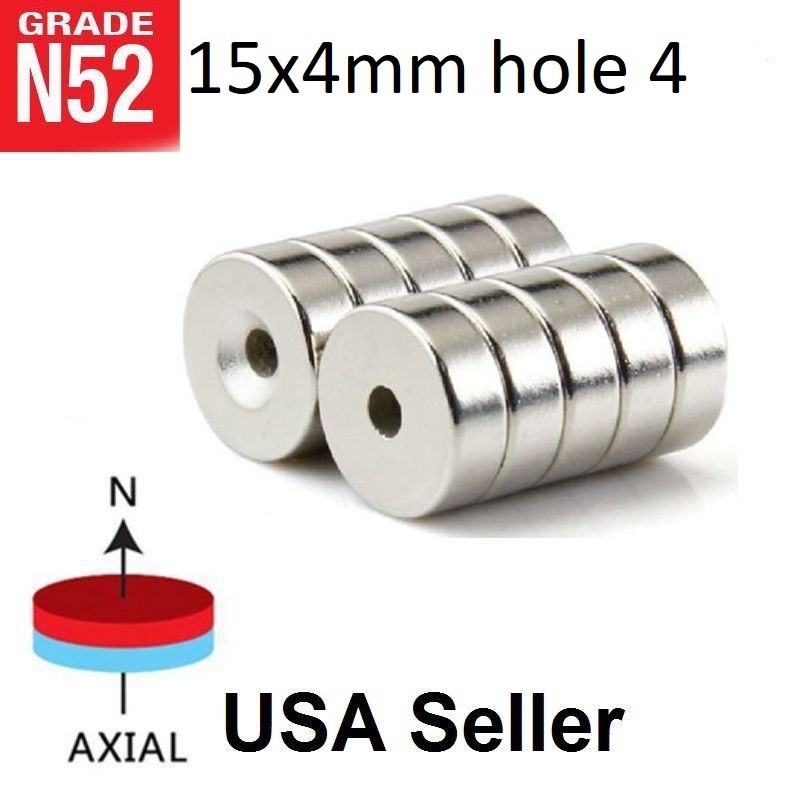 10 100 ALL Size Countersunk Ring Disc Block Magnets 3mm 4mm 5mm Hole Wholesale