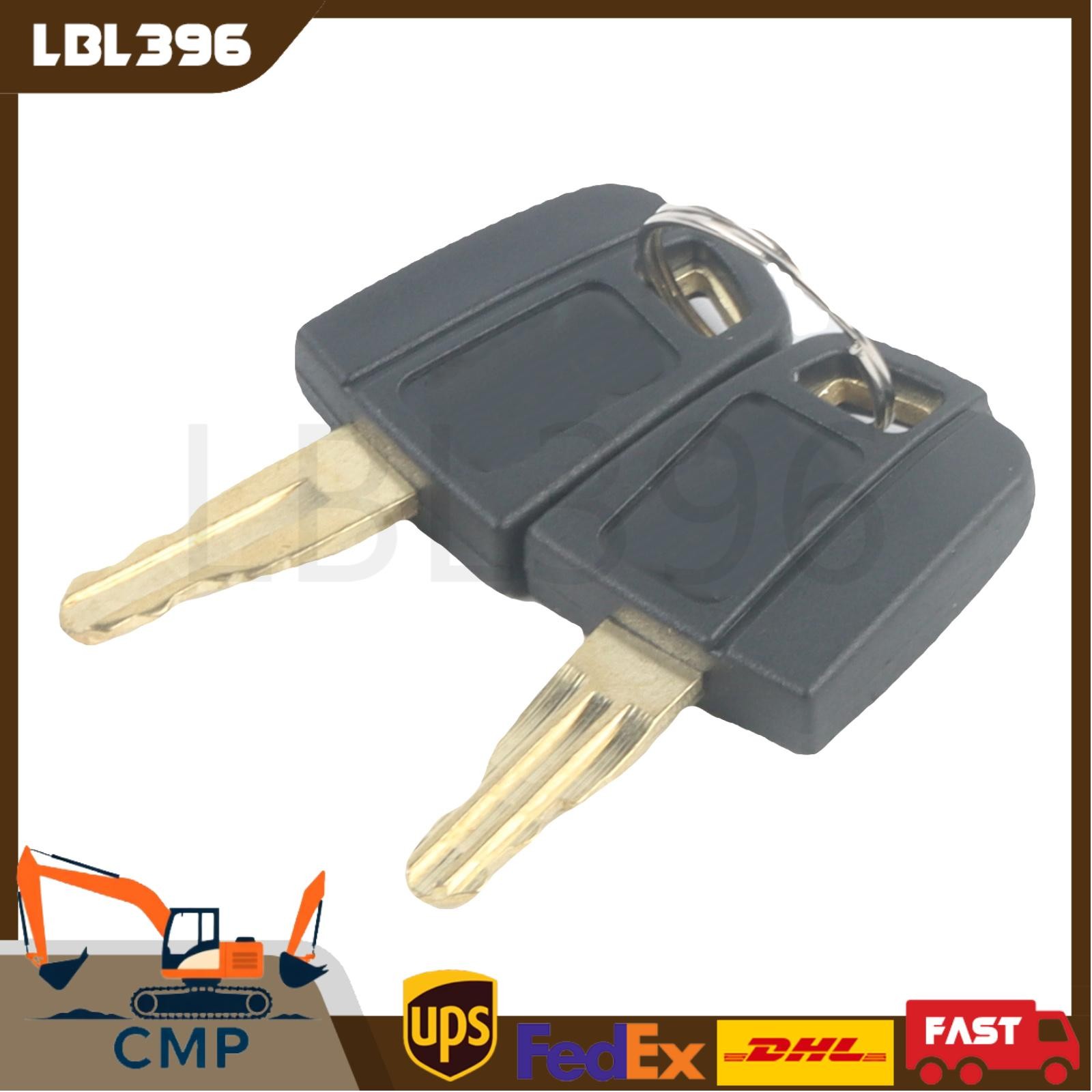 2PCS Ignition Keys 5P8500 5P-8500 Fits For CAT Caterpillar Heavy Equipment