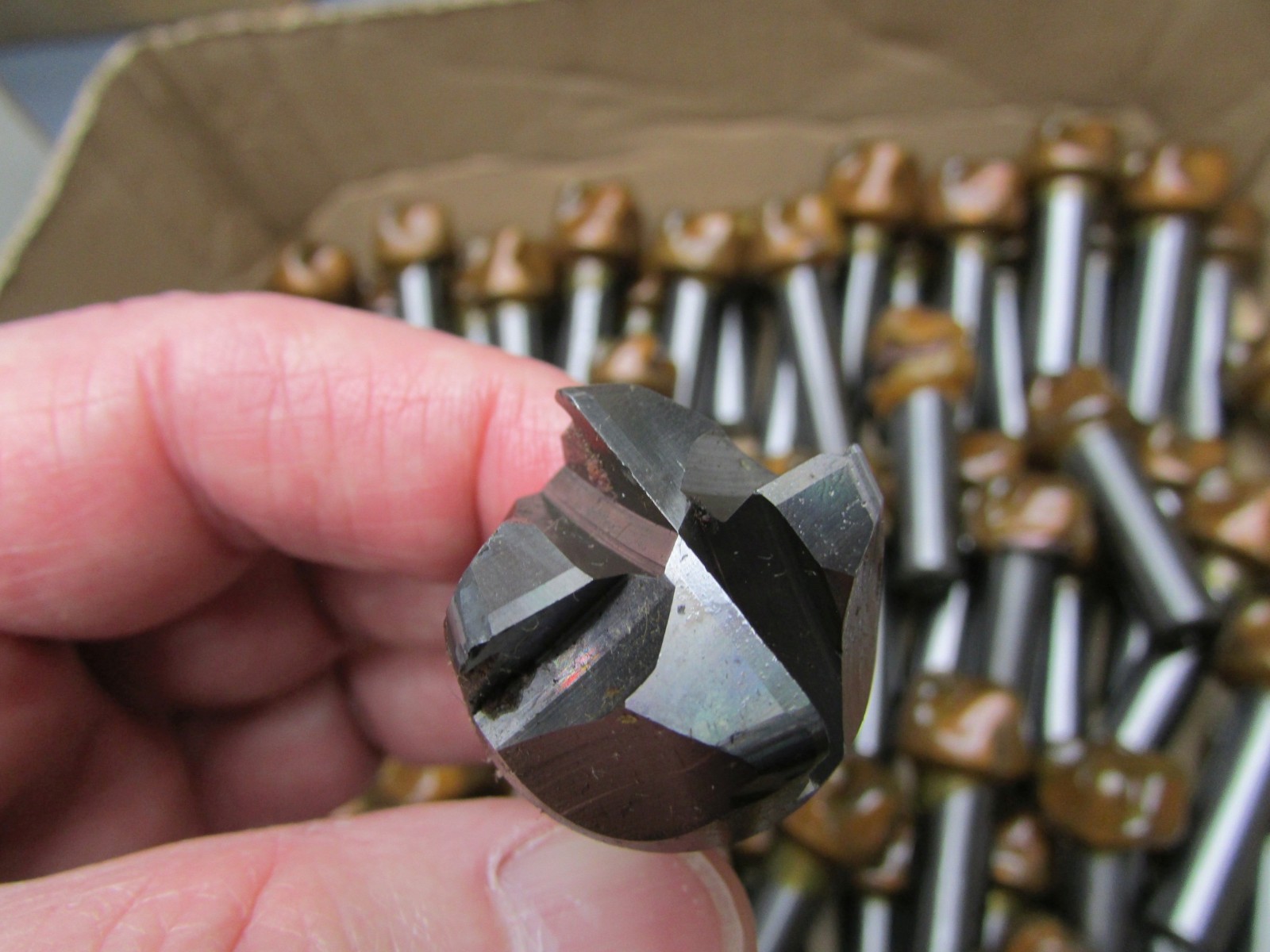 42 Lbs. of Resharpened / Scrap / Reuse Solid Tungsten Carbide Endmills, Cutters