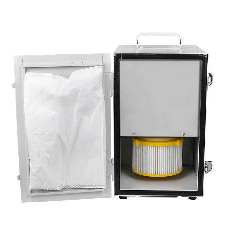 Dental Lab 110V 370W Single-Row Dust Collector Vacuum With Portable Suction Base