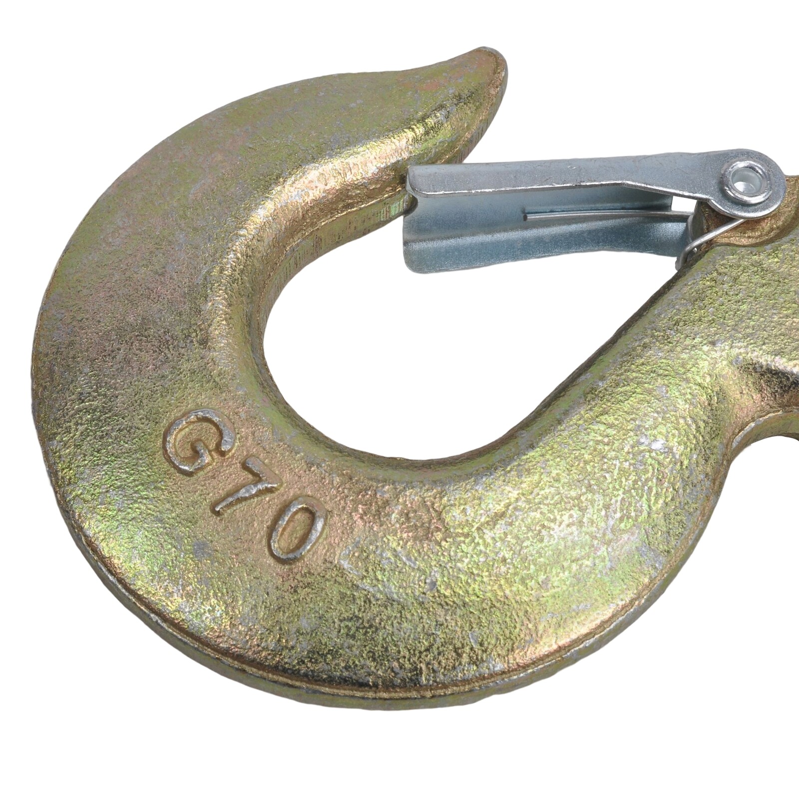 (2) 5/16″ Grade 70 Steel Heavy Duty Forged Clevis Slip Hook With Safety Latch