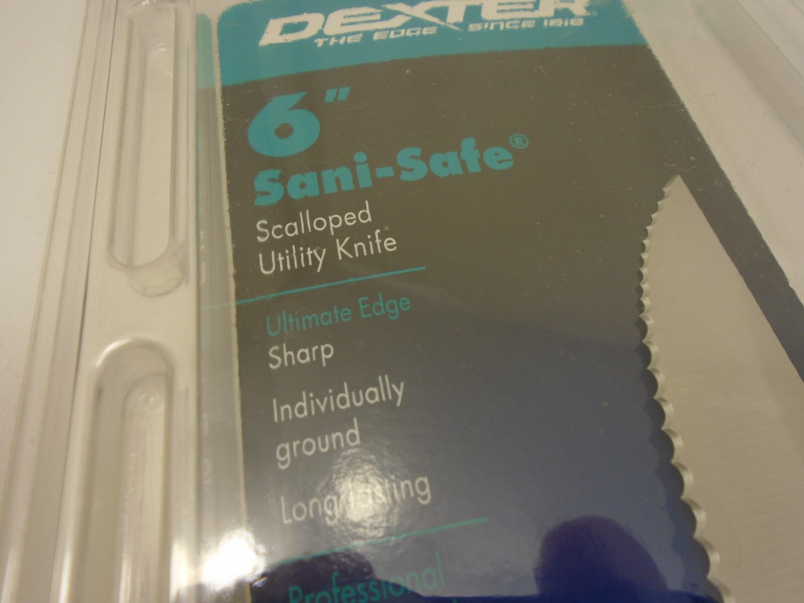 Dexter USA 6inch Scalloped Serrated Edge Kitchen Utility Knife Red Handle S156SC