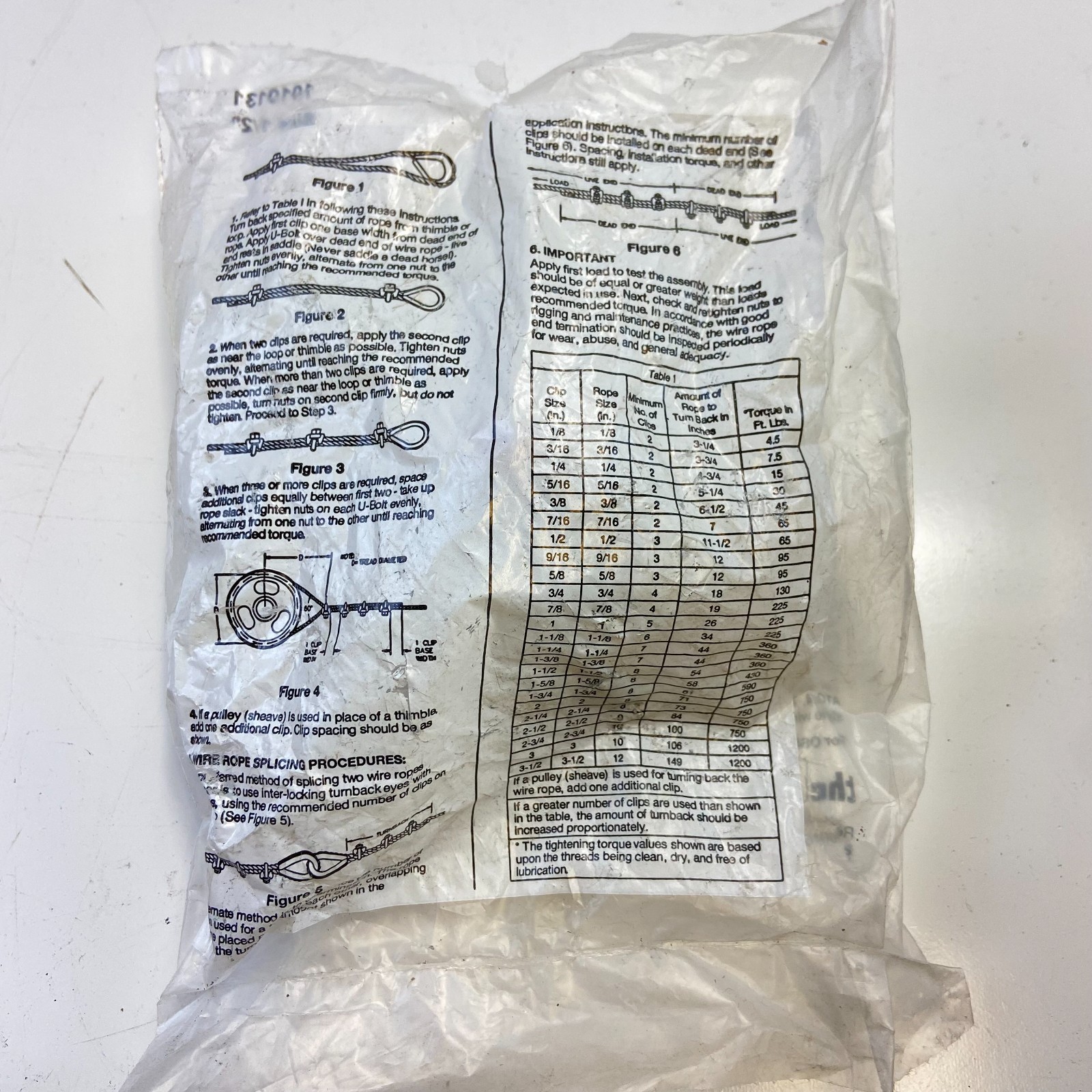 CROSBY G-450 1010131 Wire Rope Clip Cable Clamp 1/2”