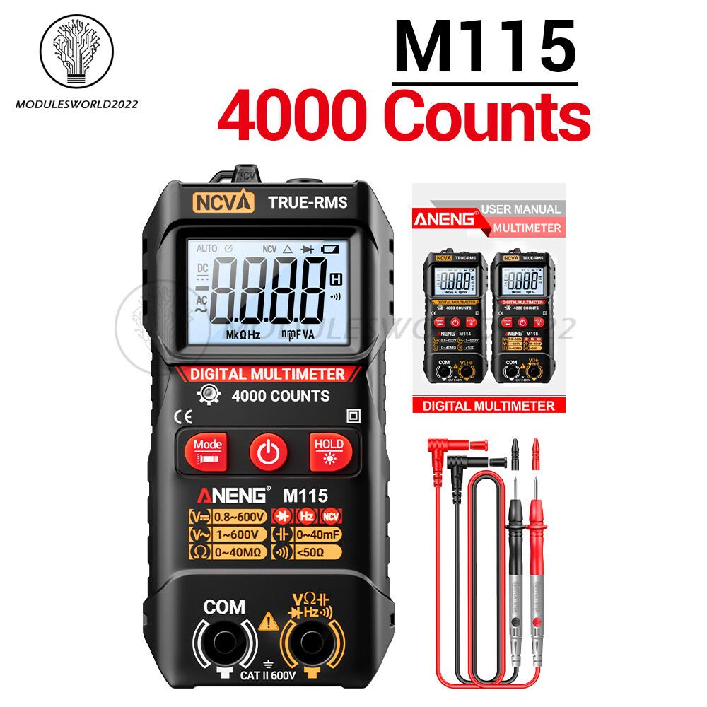 ANENG Digital Multimeter Automatic Voltmeter NCV Resistance Electrician Tester
