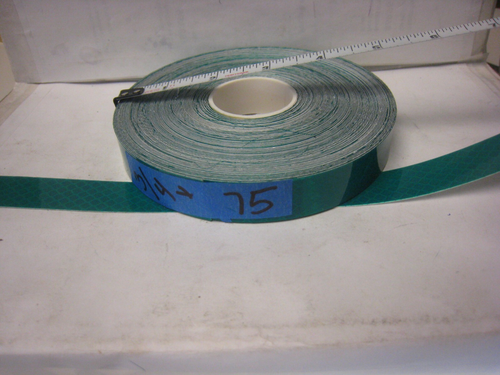 3/4″ x 75 FEET MEAN GREEN REFLECTIVE CONSPICUITY TAPE Lines custom cut St Patty
