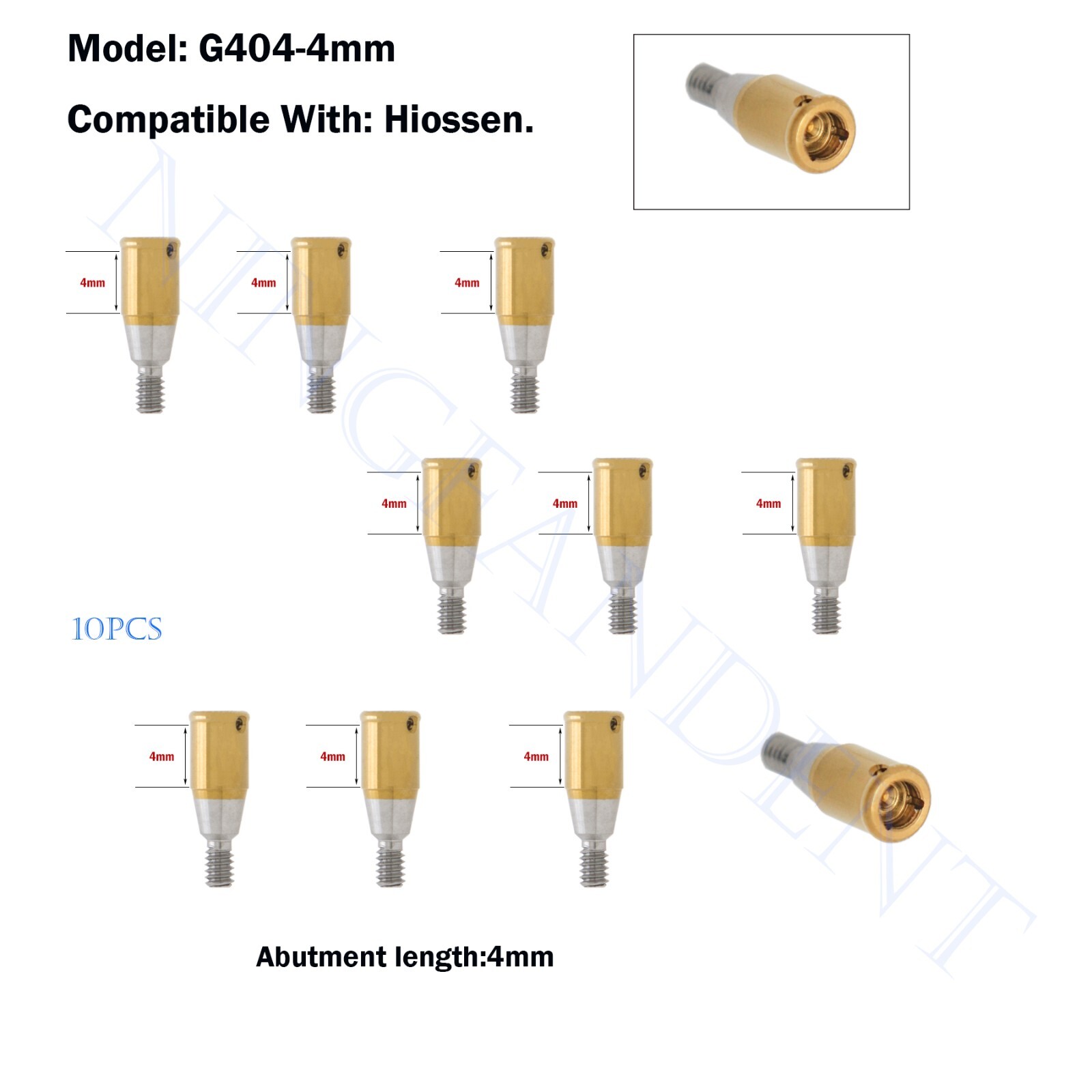 Implant Locat0r System Abutment 1-7.0mm GH For HIOSSEN ET III SA Ø3.7 Standard