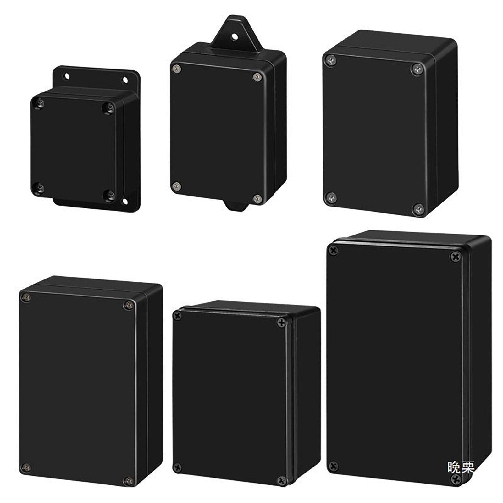 Waterproof Black Plastic Project Enclosure DIY Electrical Junction Box Dustproof