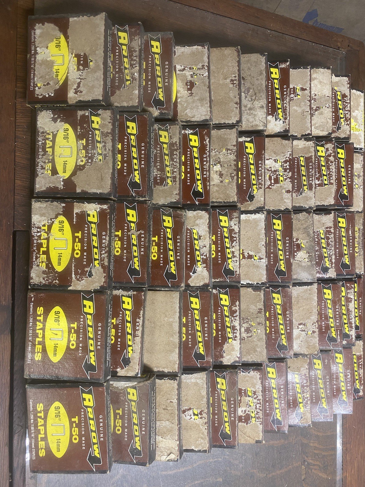 Arrow T-50 9/16 Staples large quantity all for $100.00