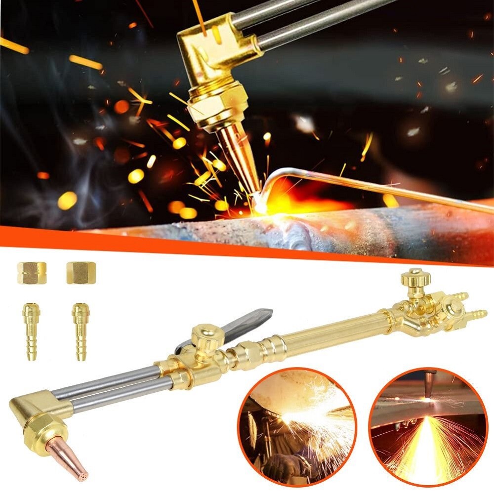 Oxygen Acetylene Welding Cutting Torch Set Fit Victor Style CA1350, 100FC Handle