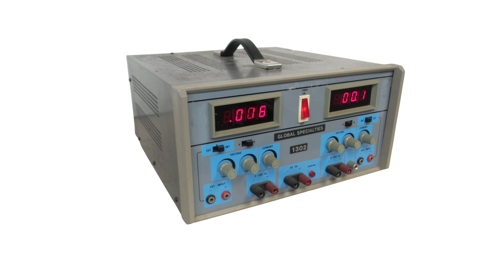 Global Specialties 1302 Triple Output Variable DC Power Supply – Free Shipping