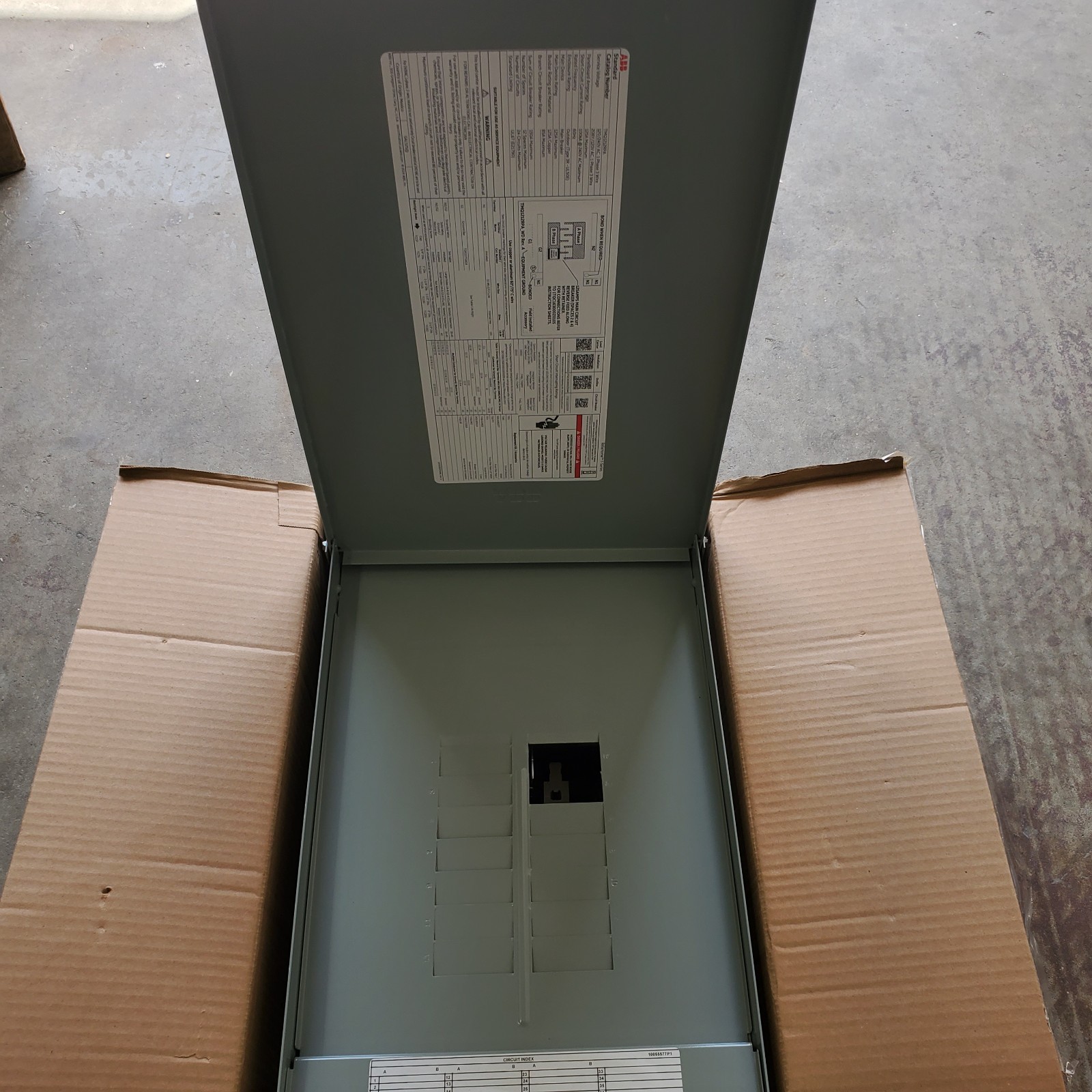 ABB 125 Amp 12 Space 24 Circuit Outdoor Main Breaker Panel Kit TMQ1212RPA