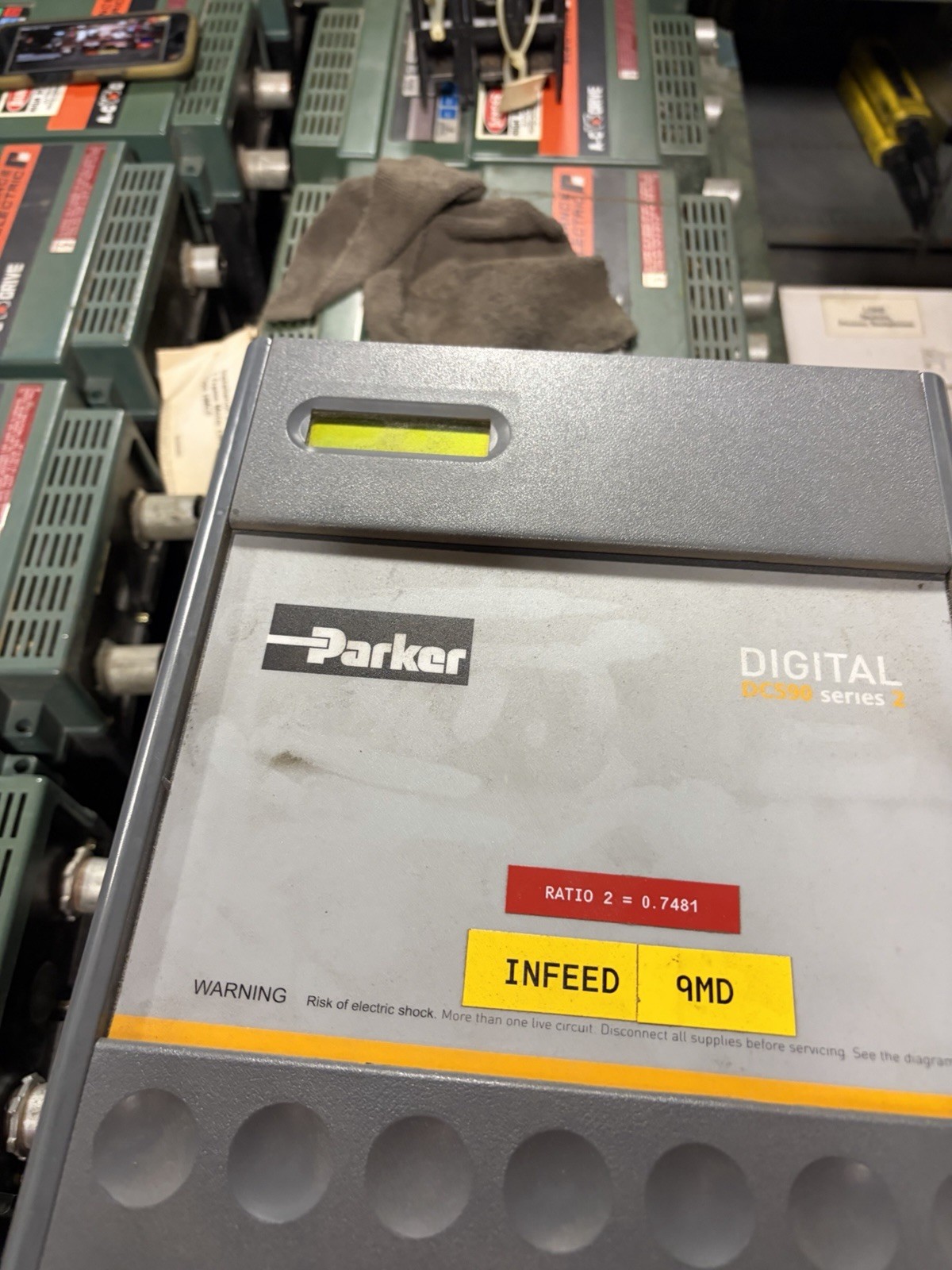 PARKER 590C/0700/9/1/0/0/0/00 590C/0700/9/1/0/0/0/00/00 DC Drive USED