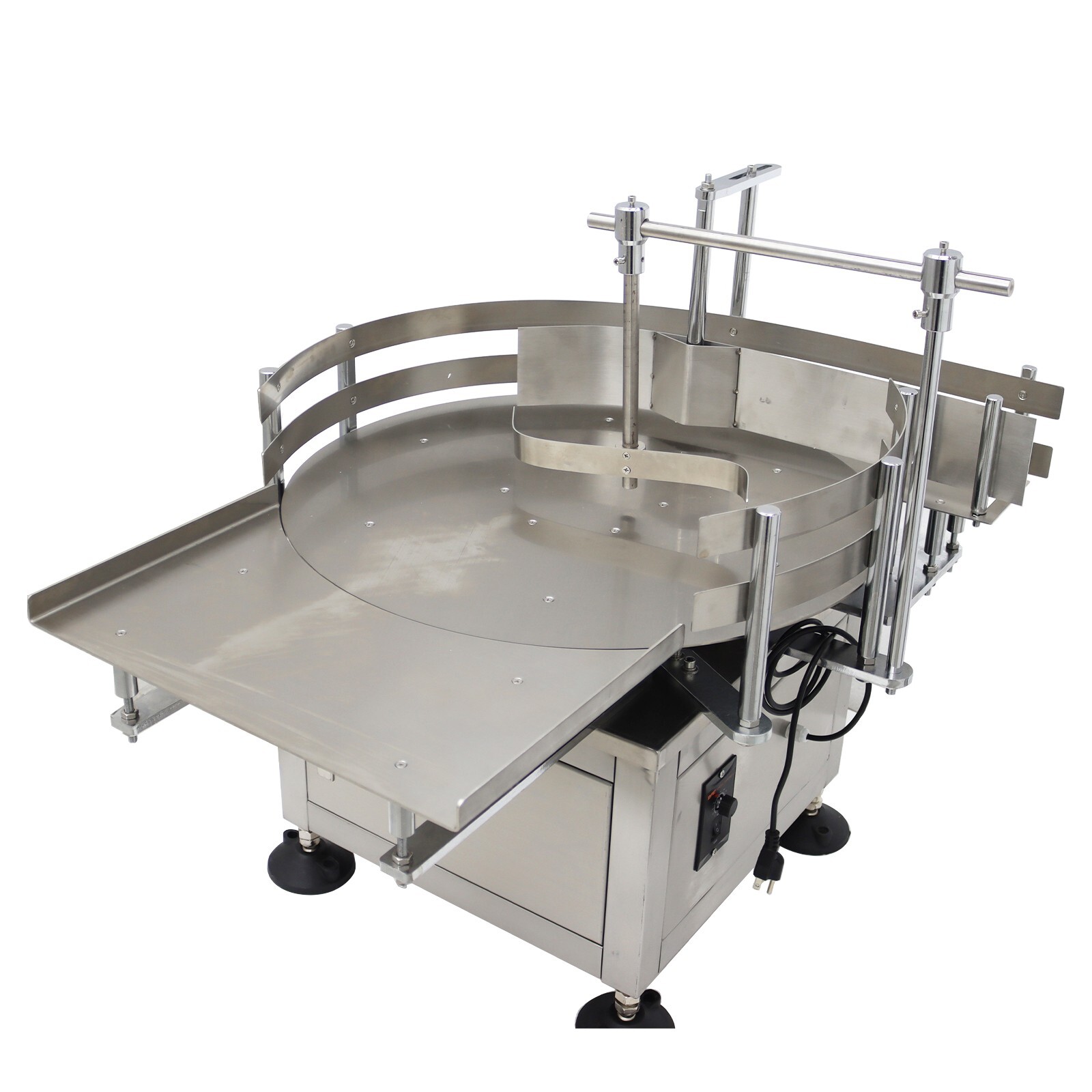 23.6″ Automatic Bottle Accumulation Table Bottle Unscrambler Collecting Machine