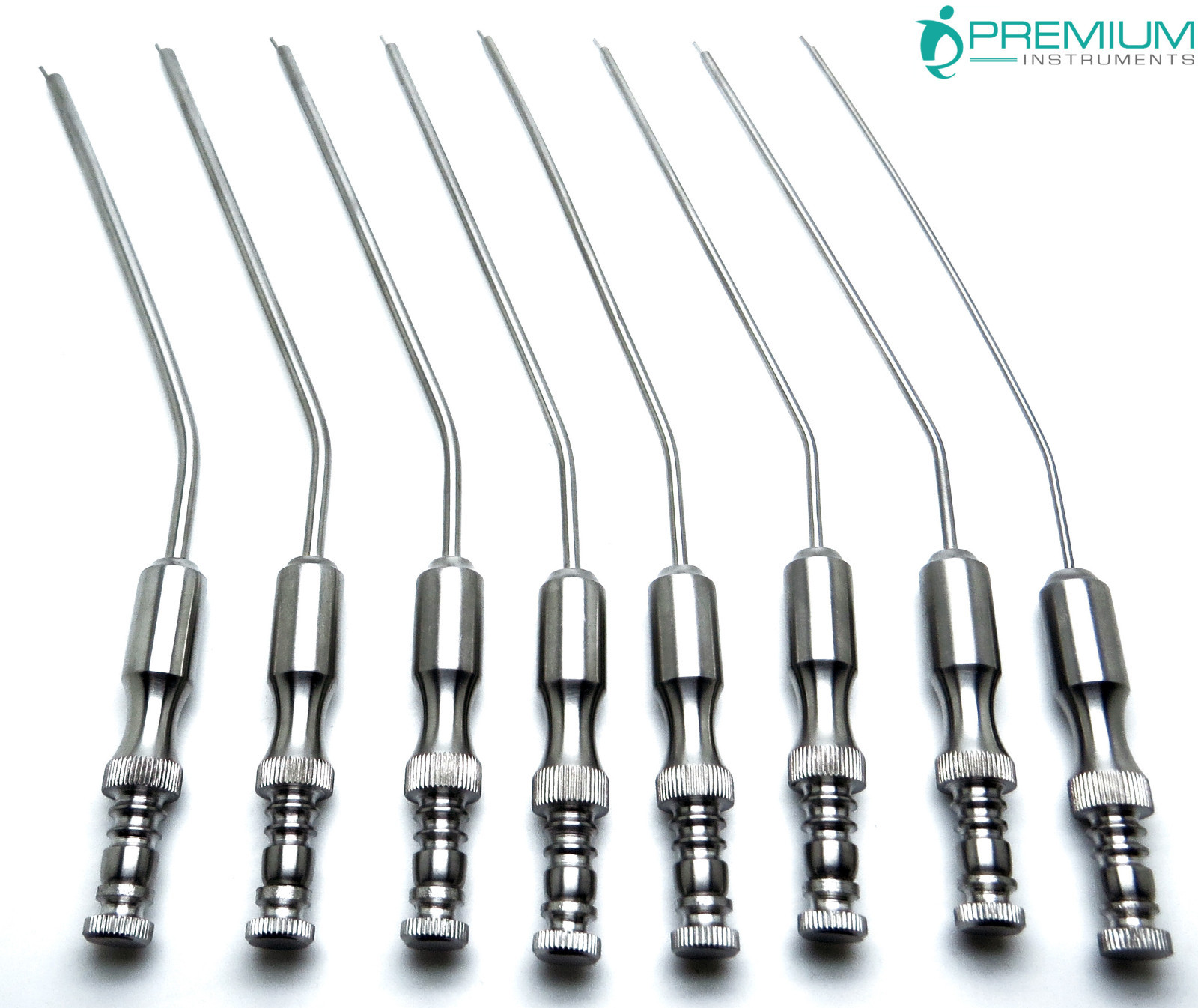 Frazier Suction Tubes 5,6,7,8,9,10,11,12 Surgical Diagnostic Instrument Set of 8
