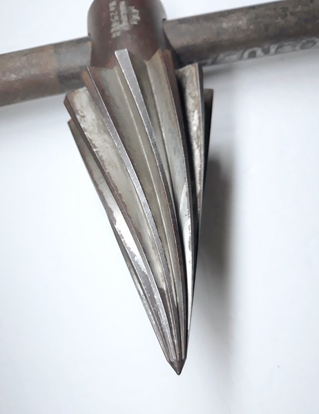 Vtg GREENFIELD (GTD) SPIRAL BURRING REAMER ▪️No. 254▪️ T HANDLE 🔸️ USA