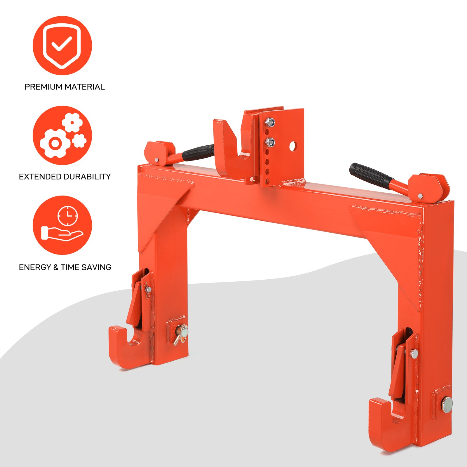 3 Point Quick Hitch Adapter Attach For Category 1 & 2 Cat 1 Cat2 Tractor 3000lb