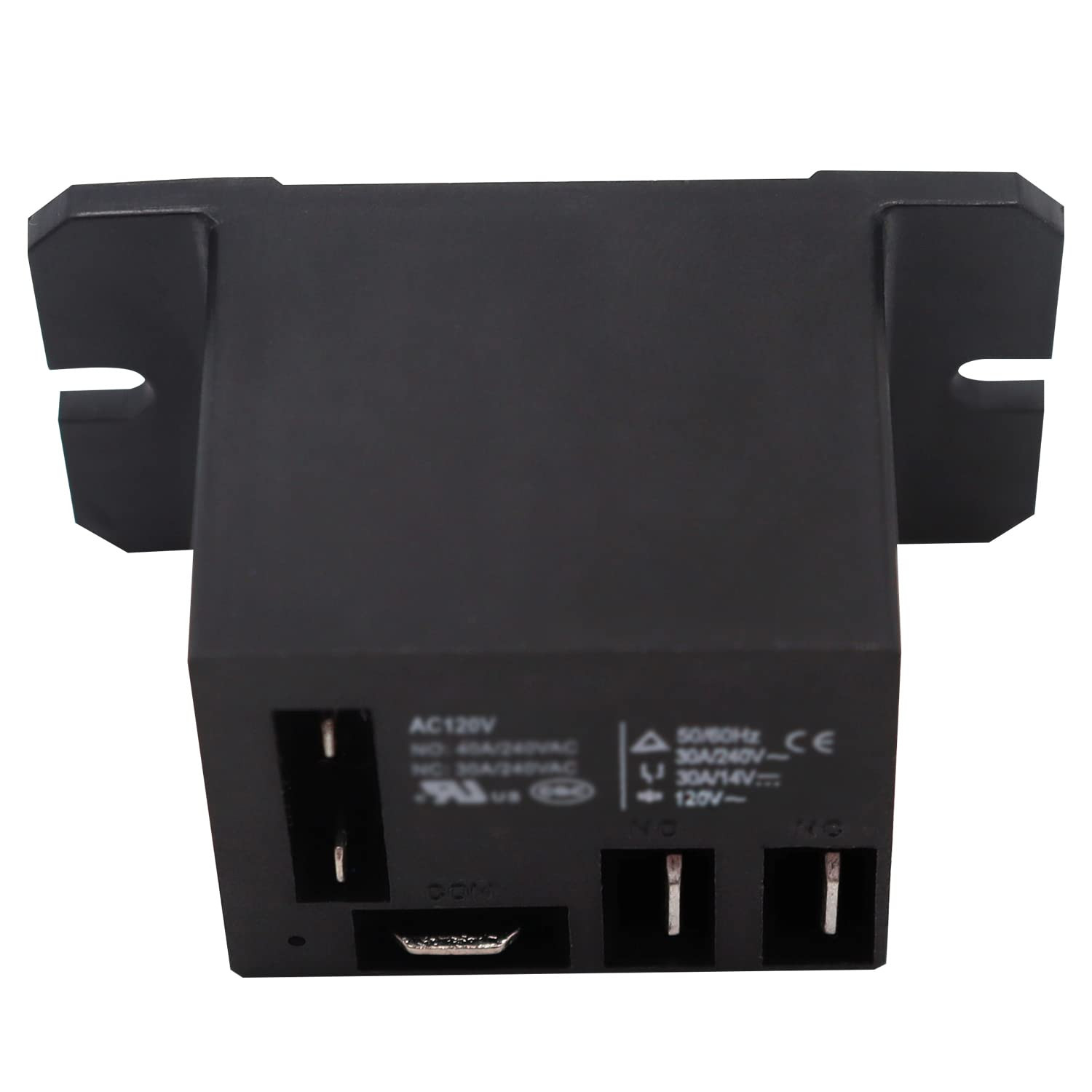 Tnisesm 2PCS Power Relay AC120V Coil, 30A SPDT(1NO 1NC) with Flange Mounting and