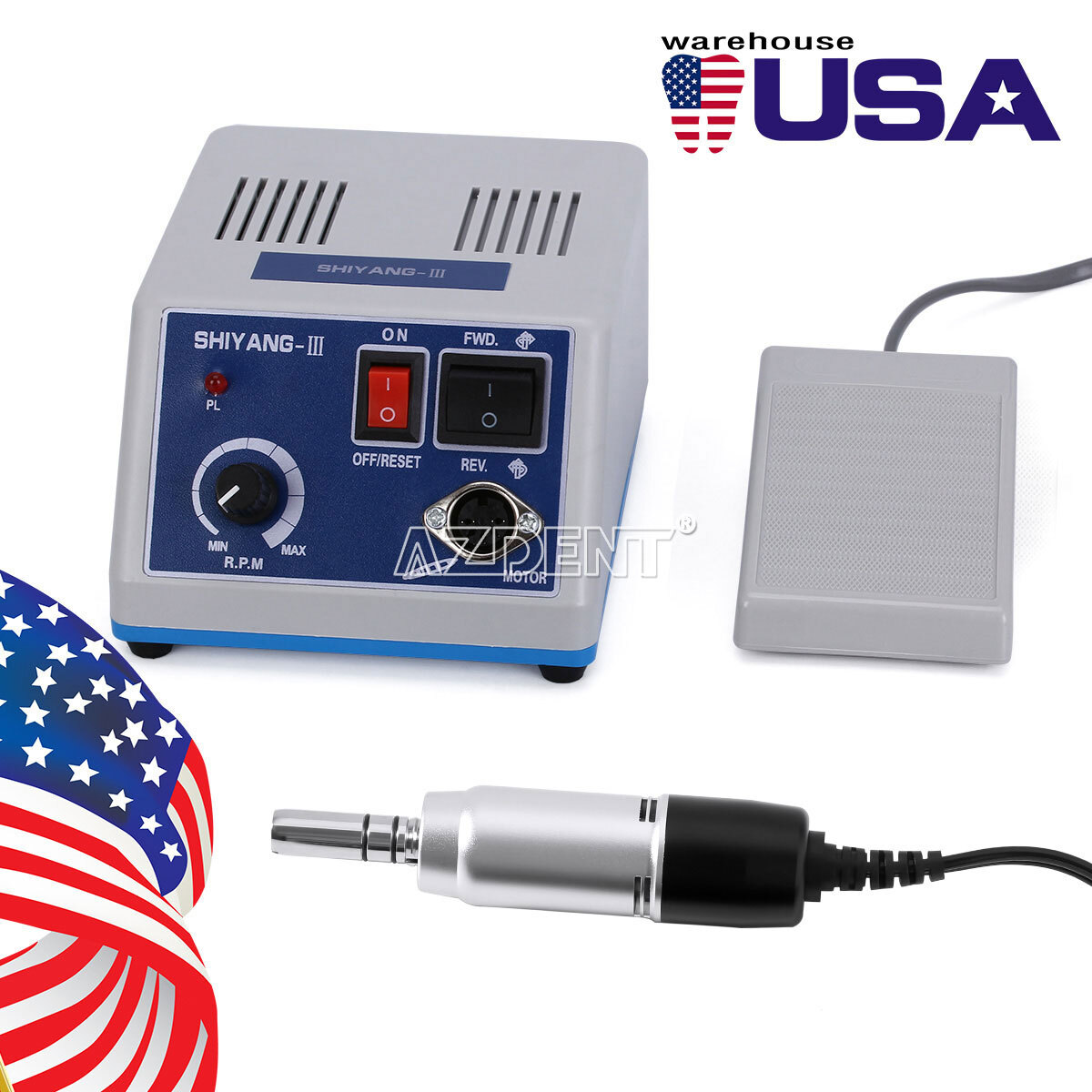 Dental Lab Marathon Electric Micromotor /Contra Angle/Polishing Burs