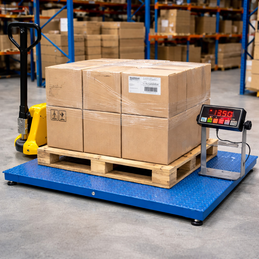 Prime Scale NTEP Floor Pallet Scale 5’x5′ 10000 lb Legal for Trade Scale
