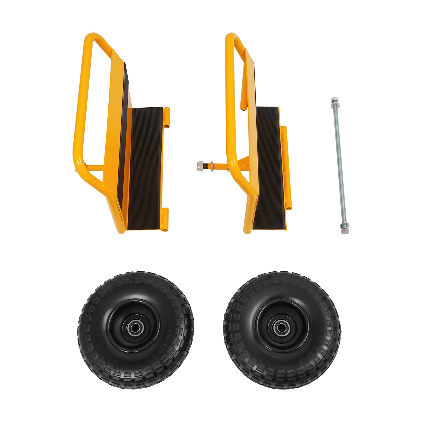 Q235 steel Slab Dolly Heavy Duty Panel Dolly Cart Panel Dolly With 10-inch Tires