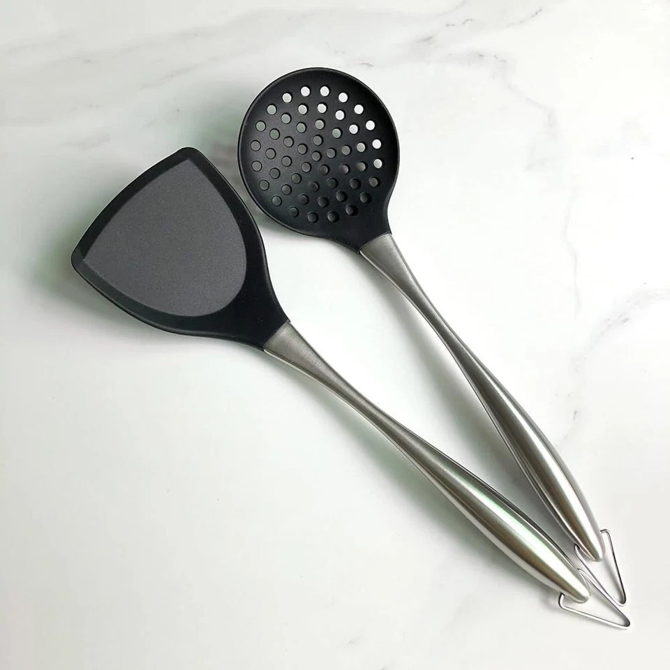 Silicone Wok Skimmer – Non-Scratch Slotted Spoon for Cooking spoon
