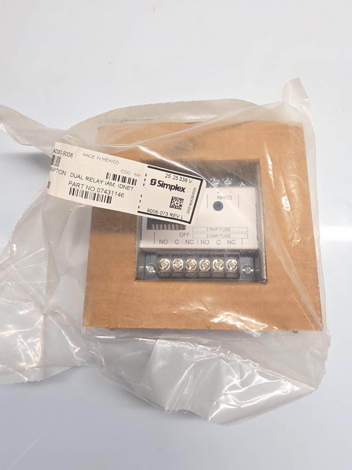 4090-9008 Simplex – Individual Addressable Dual Contact Relay Module