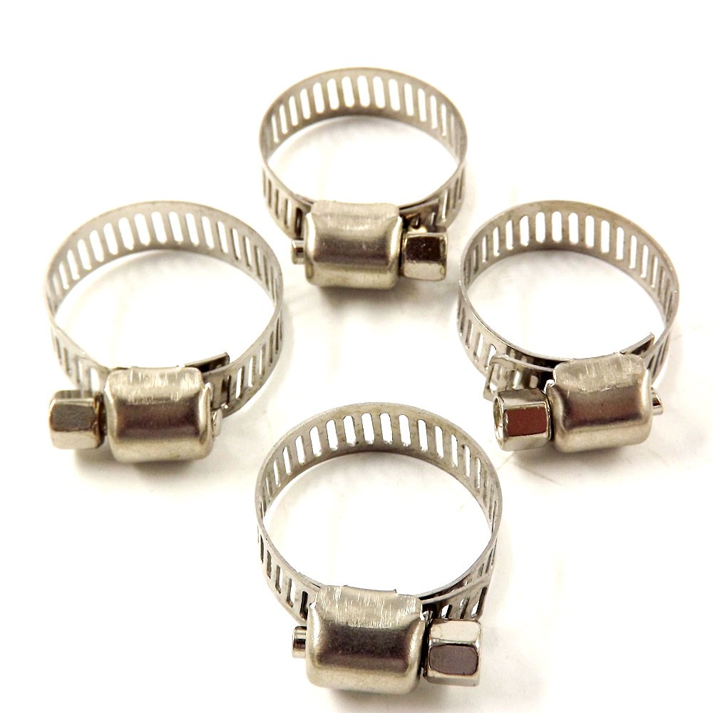 50Pack 3/4″-1″ Stainless Steel Adjustable Drive Hose Clamps Fuel Line Worm Clips