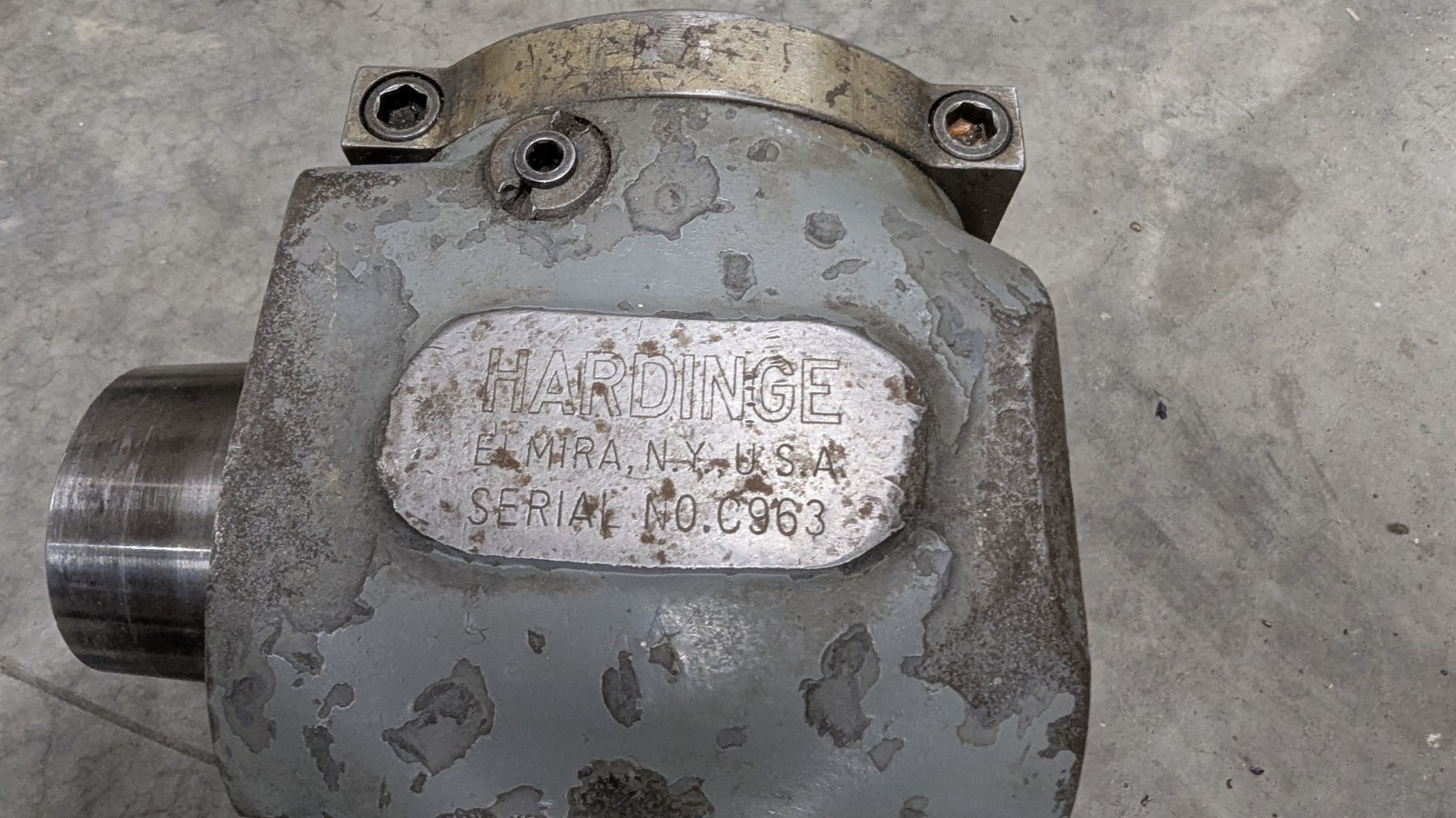 Hardinge dividing head 5C bore 4 deg taper nose 1 index plate *READ DESCRIPTION*
