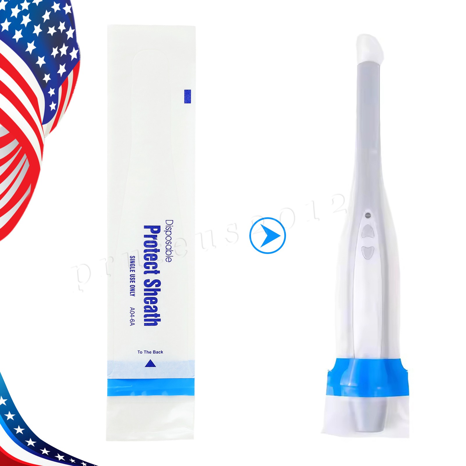 50-2500 Intraoral Camera Protective Sleeve Sheath Cover Disposable A04-6A Dental