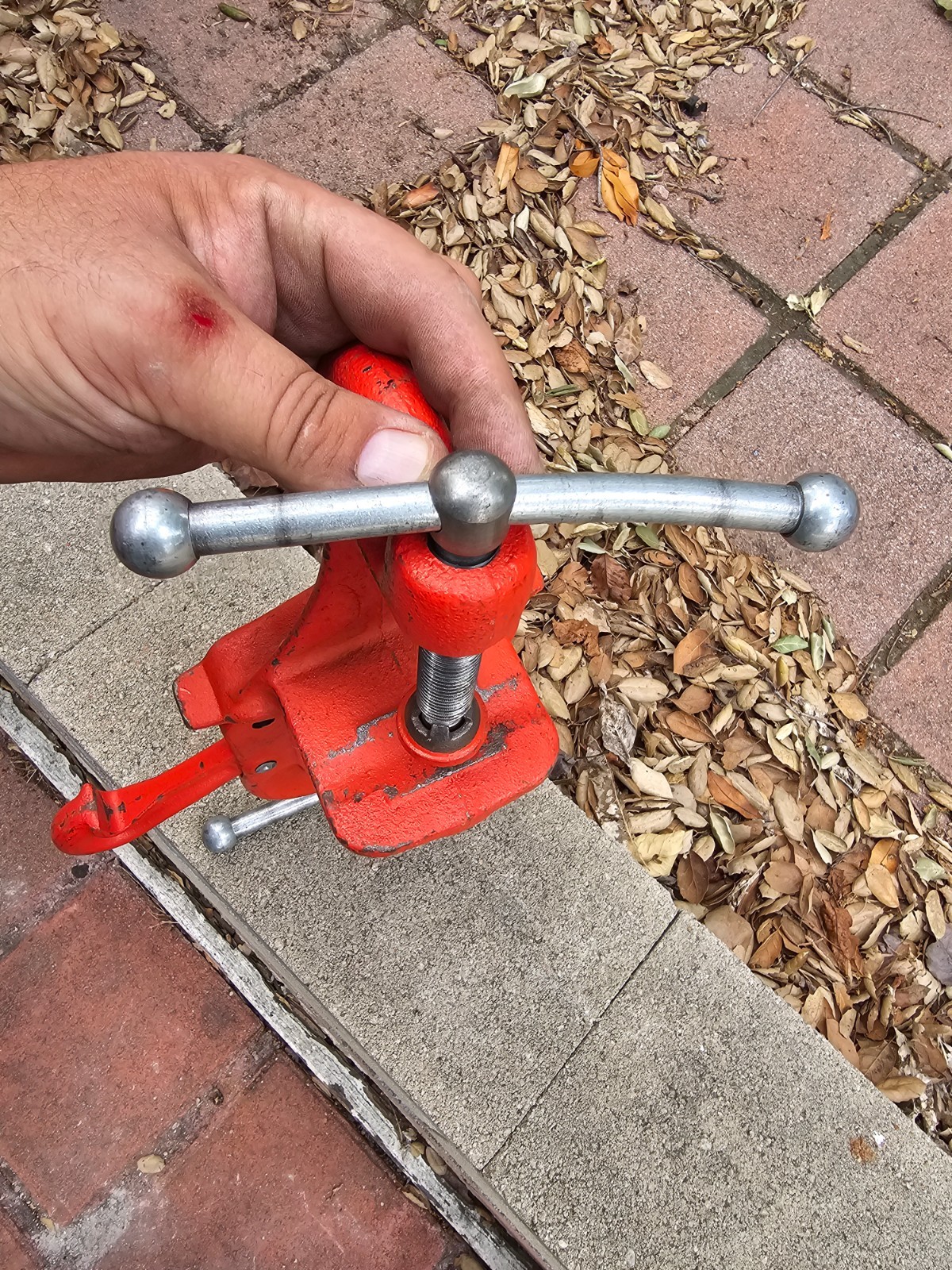 Genuine Ridgid No 39 Portable Pipe Vise 1/8″ to 2-1/2″ Clamp On Works Great NICE