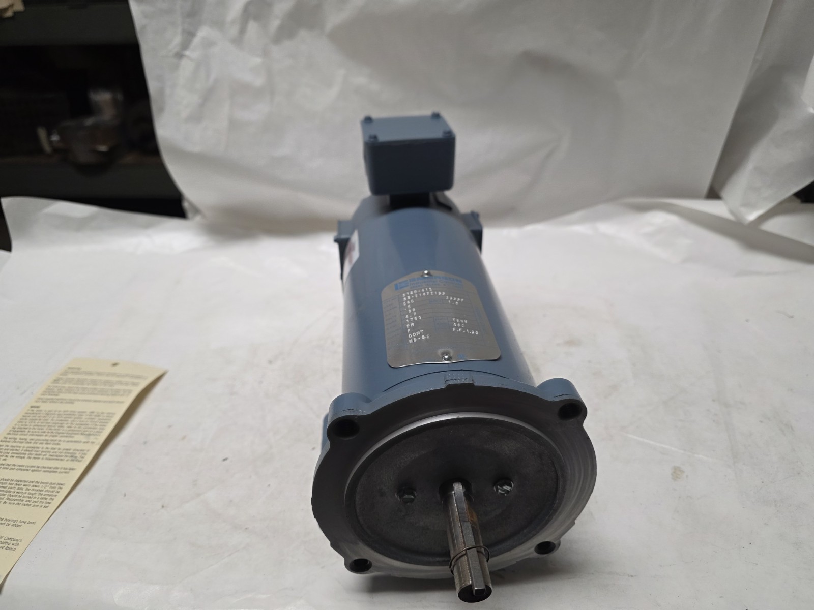 Baldor / Emerson Cat. 3120-411 1/2 Hp. DC Electric Motor 56C Fr. 90 V. 1750 rpm