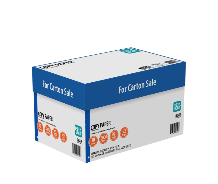 Case Copy Printer Printing Paper 8 1/2 x 11 Letter Size 10 Reams 5000 Sheets
