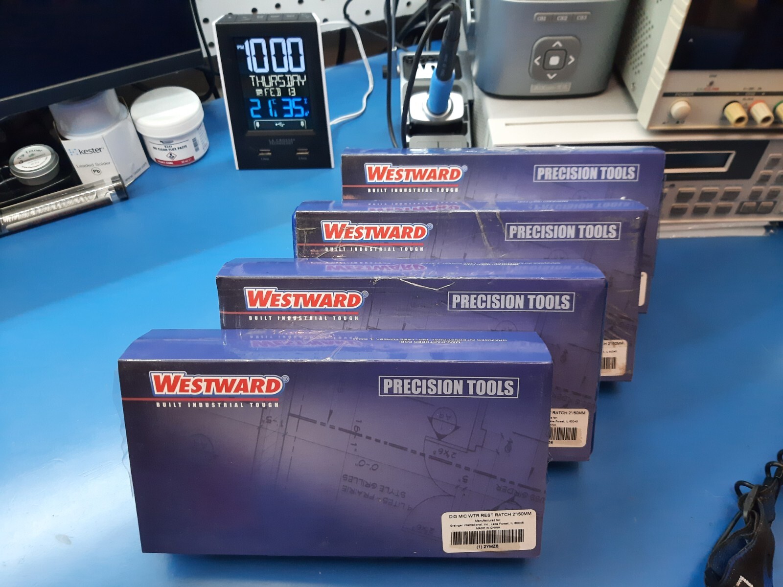 Grainger Westward Digital Outside Micrometer 1-2″ .00005″ IP54 Ratcheting NEW