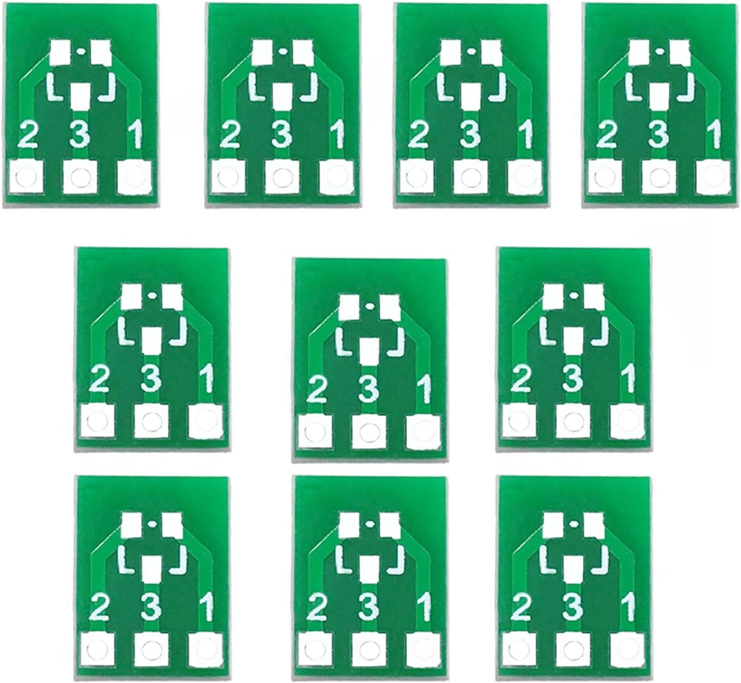 100/200X SOT23 to SIP3 Adapter PCB Board SMD to DIP Converter Plate DIY Kit USA