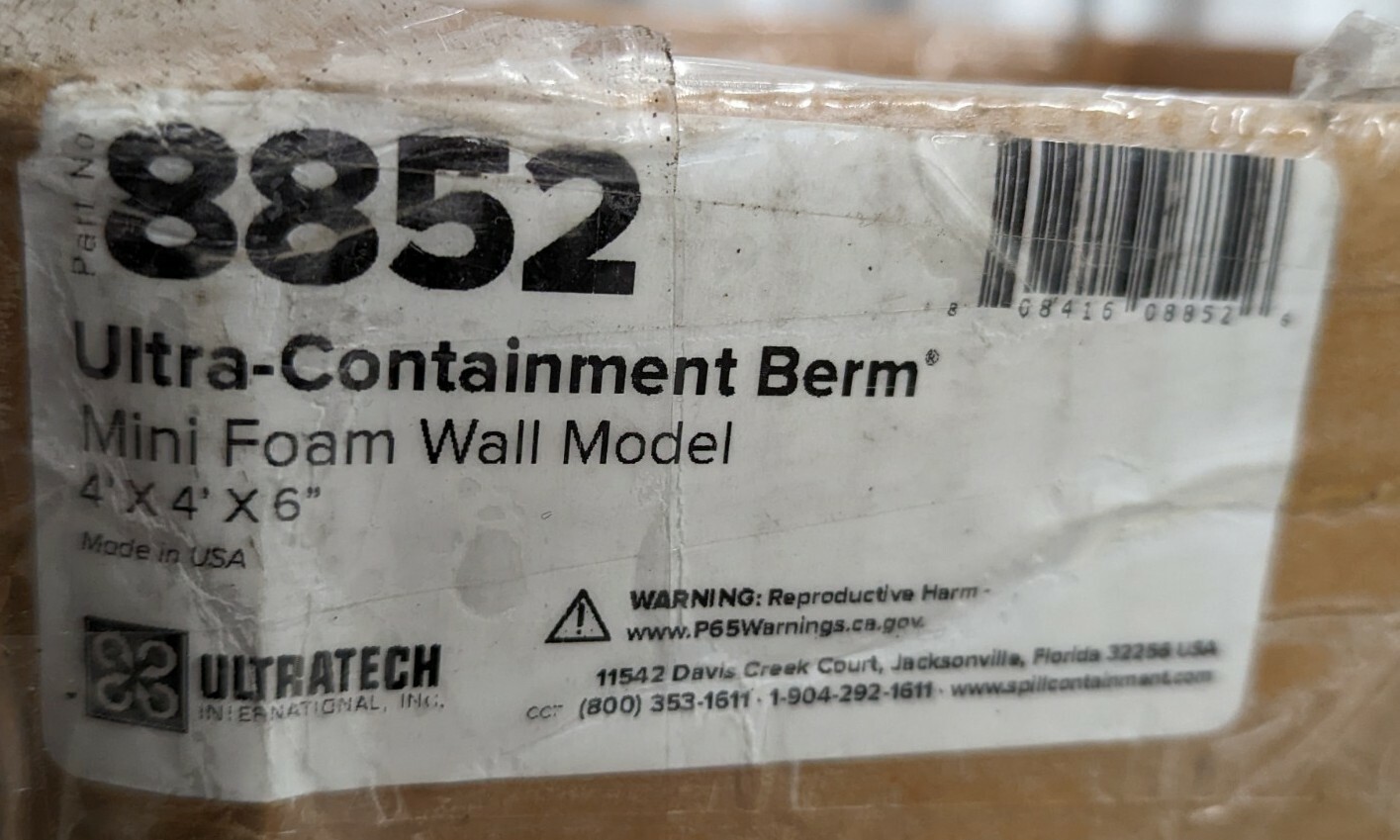 Ultratech Snap Wall Containment Berm 8852, 48″ x 48″, 60 gallon, Free Shipping