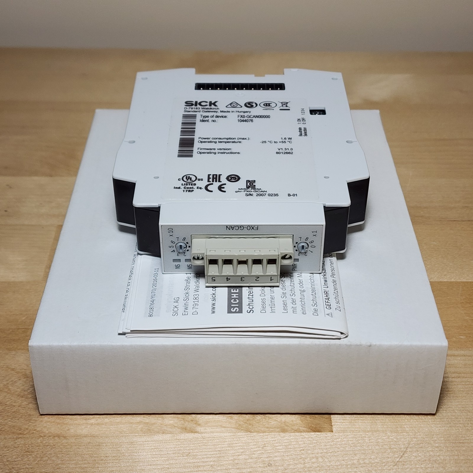 Sick 1044076 FX0-GCAN00000 CANopen Gateway Safety Controller