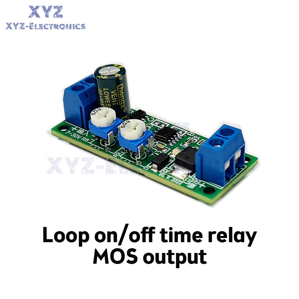 DC7-30V MOS Dual Cycle Timer Adjustable Delay Timing Relay Module On/Off Switch