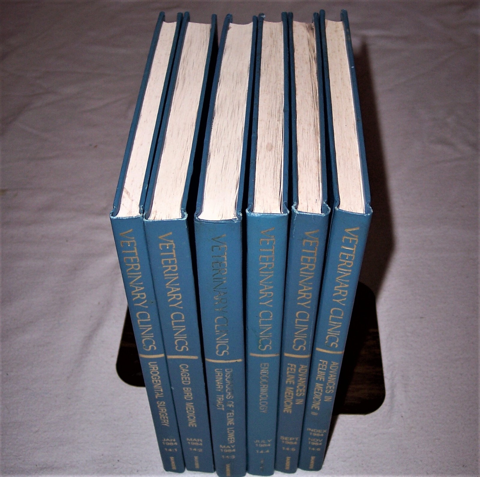 Veterinary Clinics of America Book G4 LOT of 6 Small Animal 1984 As-Is Sale READ