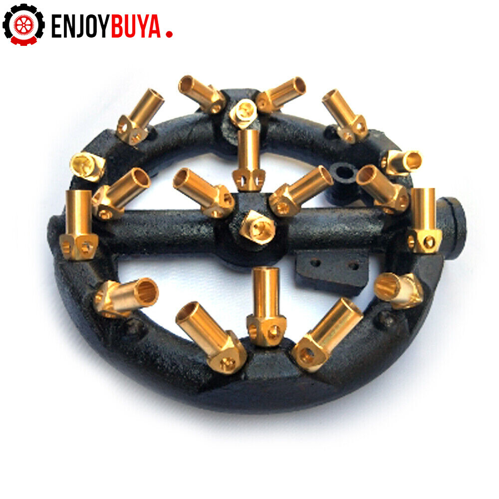 Jet Burner for Natural Gas | Commercial Cast Iron & Brass Wok Burner with 10/20
