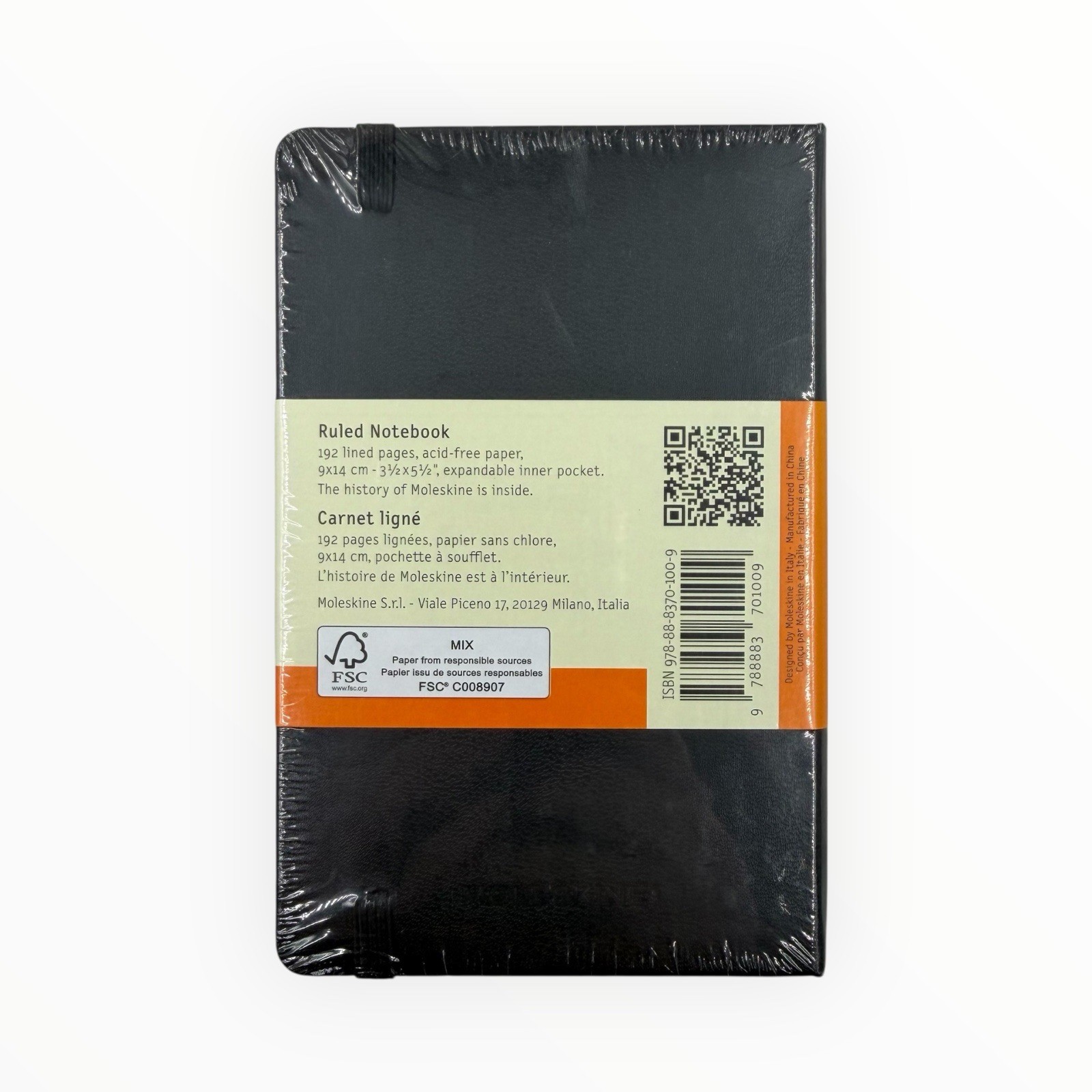 Moleskine Classic Collection Hard Cover Ruled Pocket Notebook 3 1/2″ x 5 1/2″