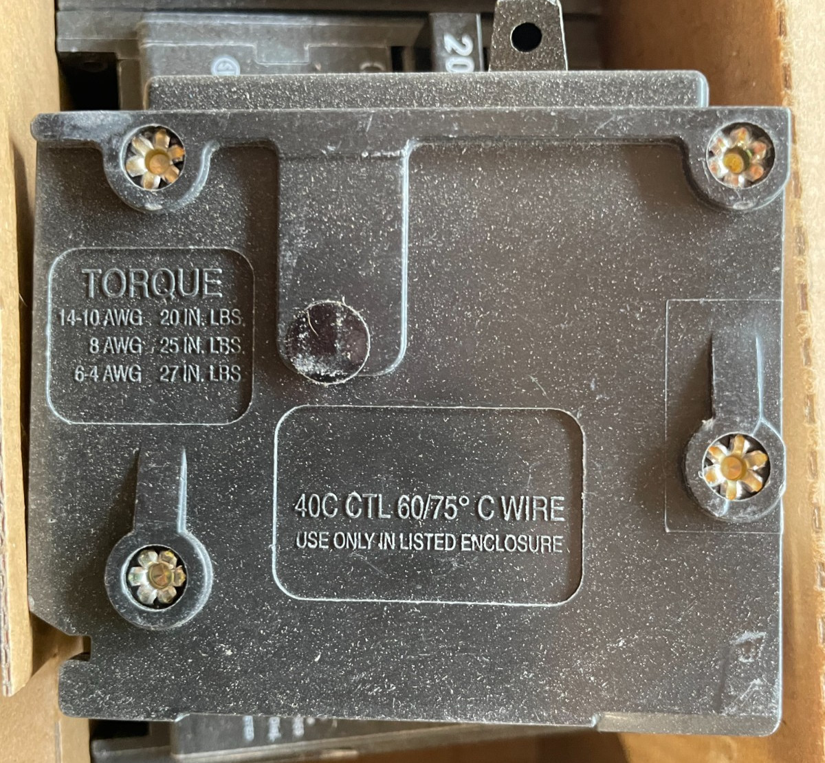 10 NEW – Eaton BR120 20 Amp 120/240 VAC 1 Pole Type BR Plug- On Circuit Breaker