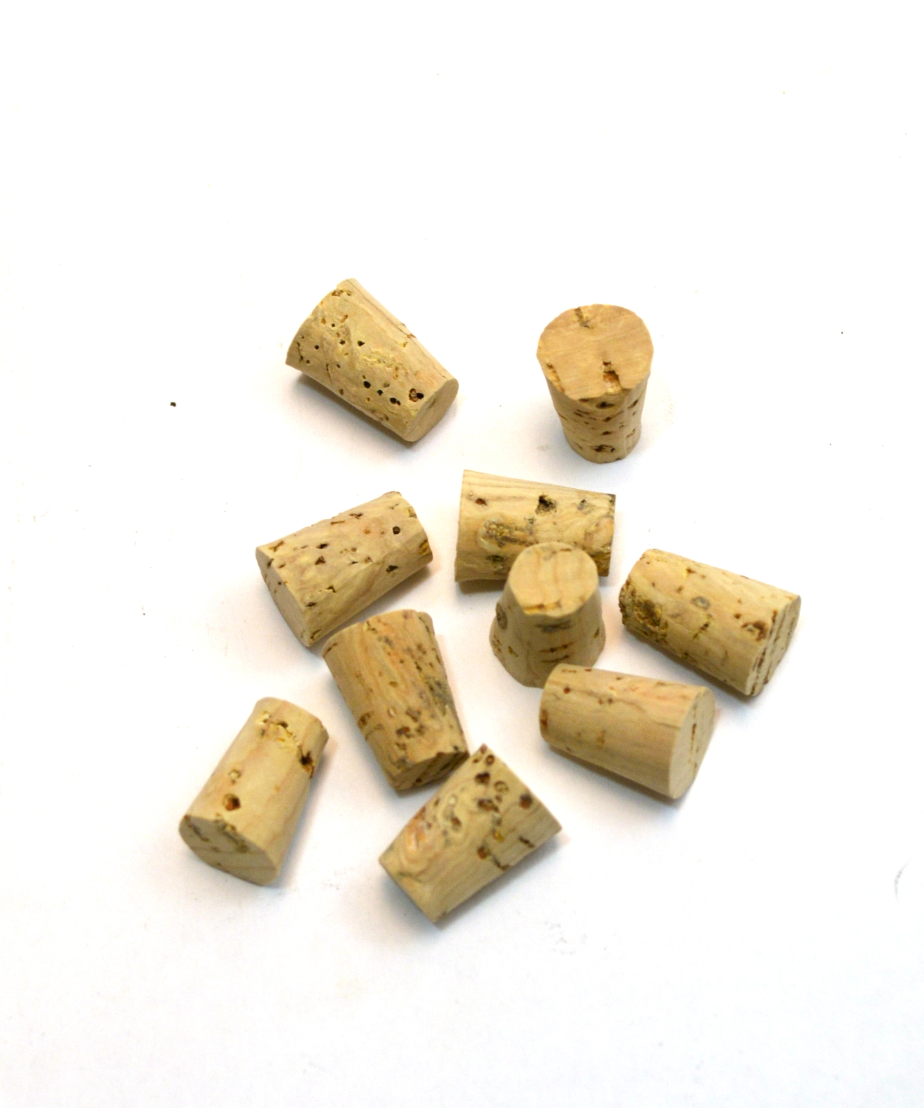 Cork Stopper – Bark, size no. 1, bottom 8mm, top 11mm, length 16mm, pk of 10