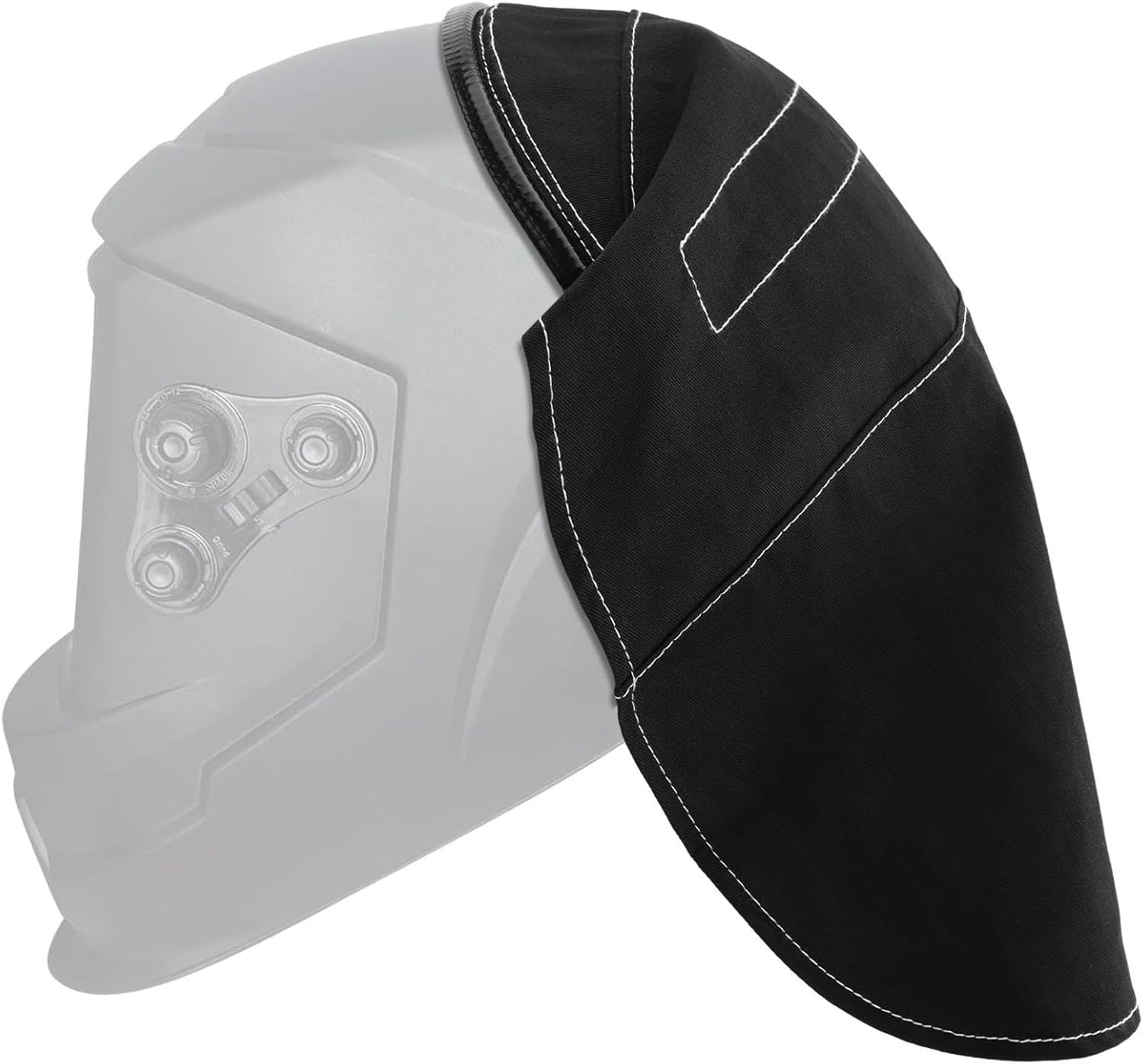 Welding Helmet Cover Fireproof Extended Head Wrap Full Protection Hood Black