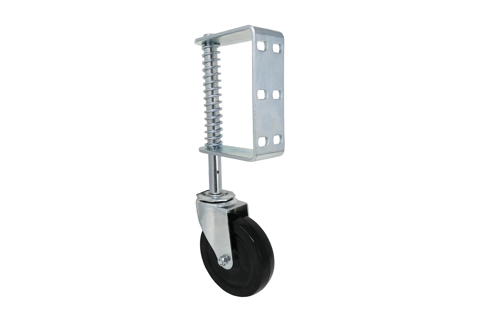 Shepherd Hardware 8735 Hard Rubber Spring Gate 220-lb Load Capacity, Black
